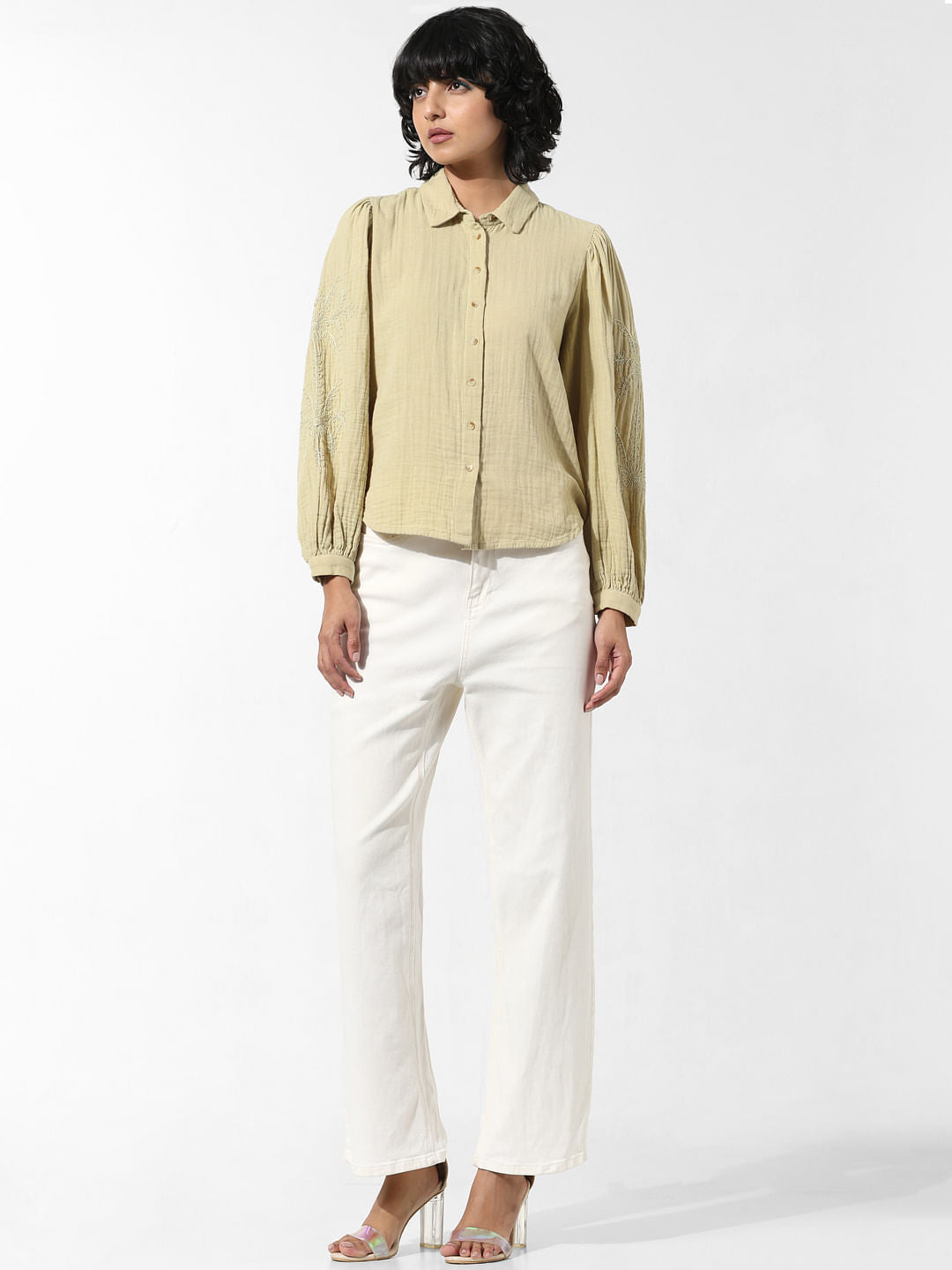 Light Green Cotton Shirt