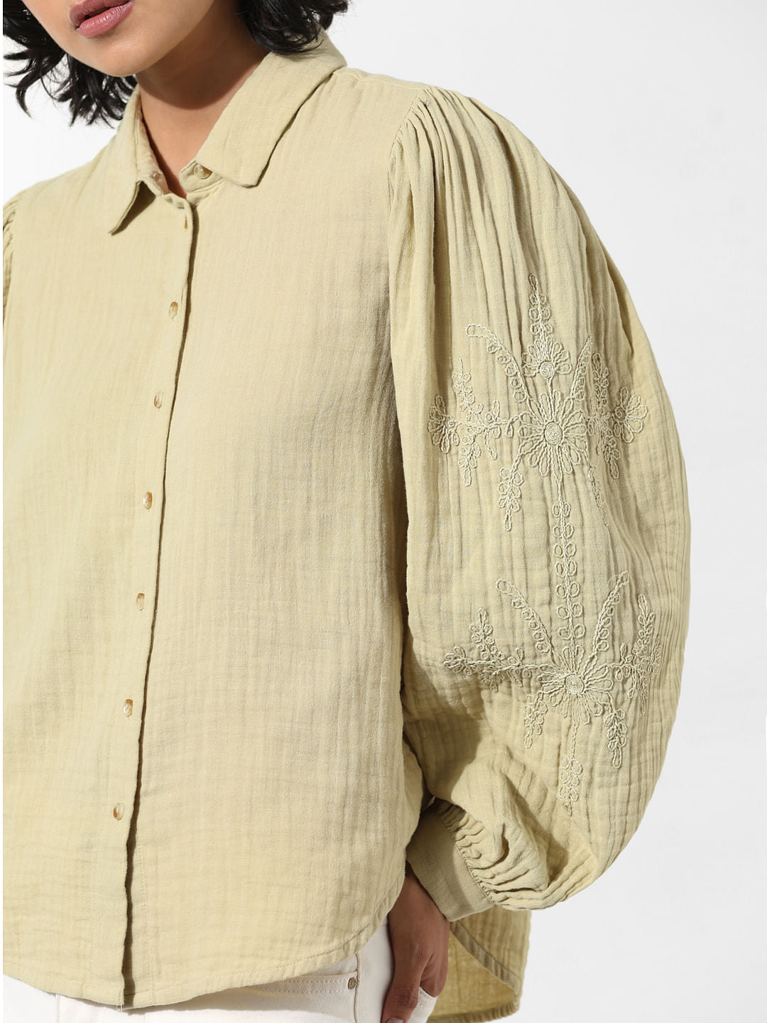 Light Green Cotton Shirt