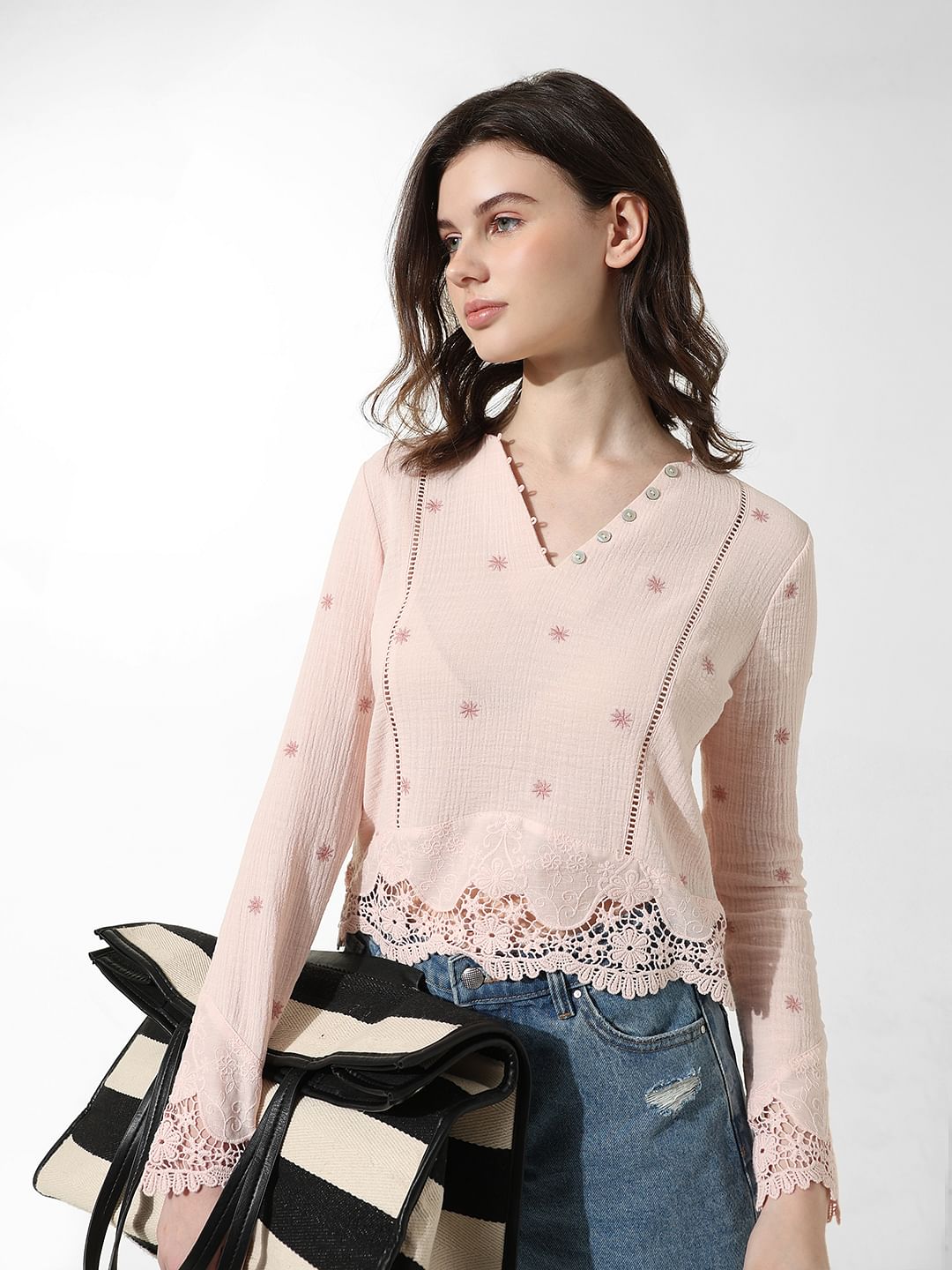 Pink Lace Top