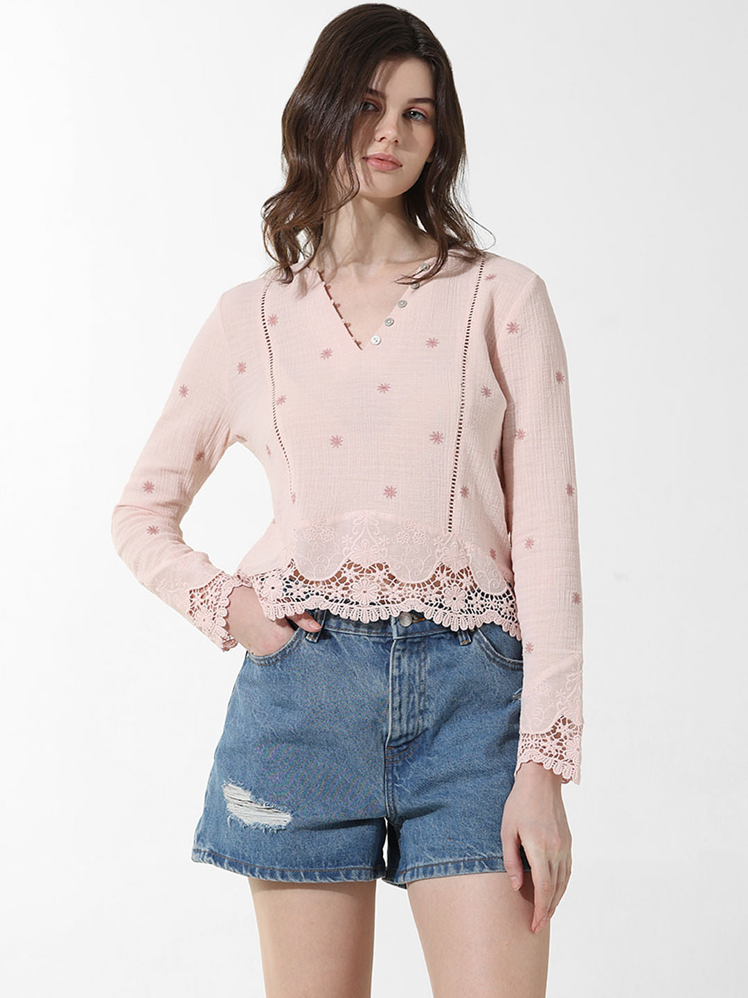 Pink Lace Top