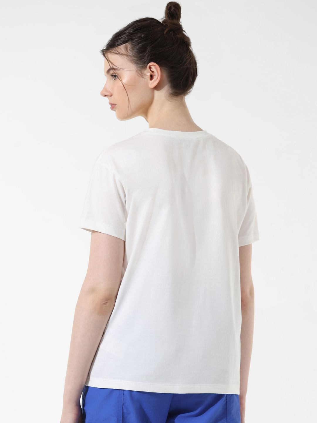 White Graphic Print T-Shirt