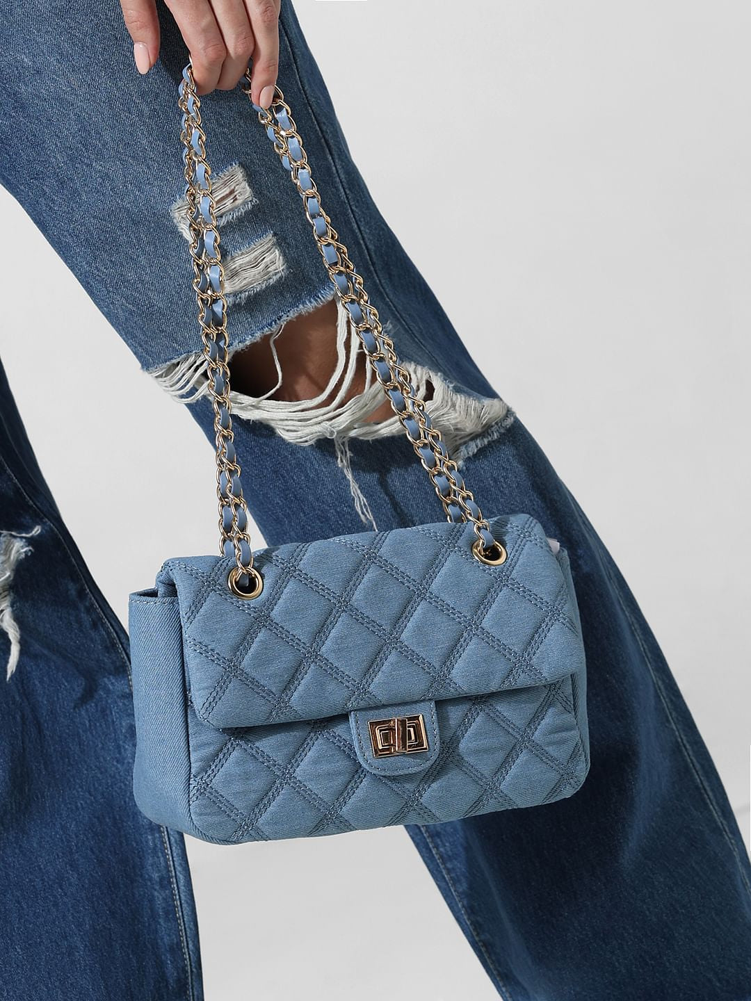 Blue Denim Small Bag