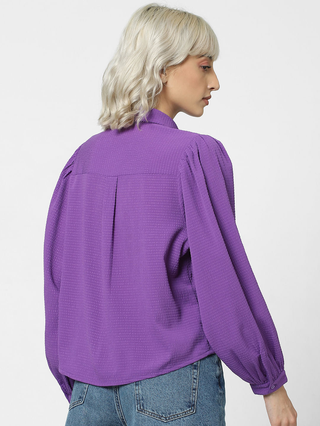 Purple Textured Shirt