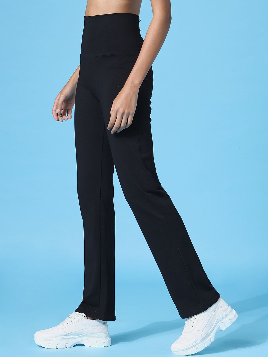 Play Black High Rise Flared Training Pants