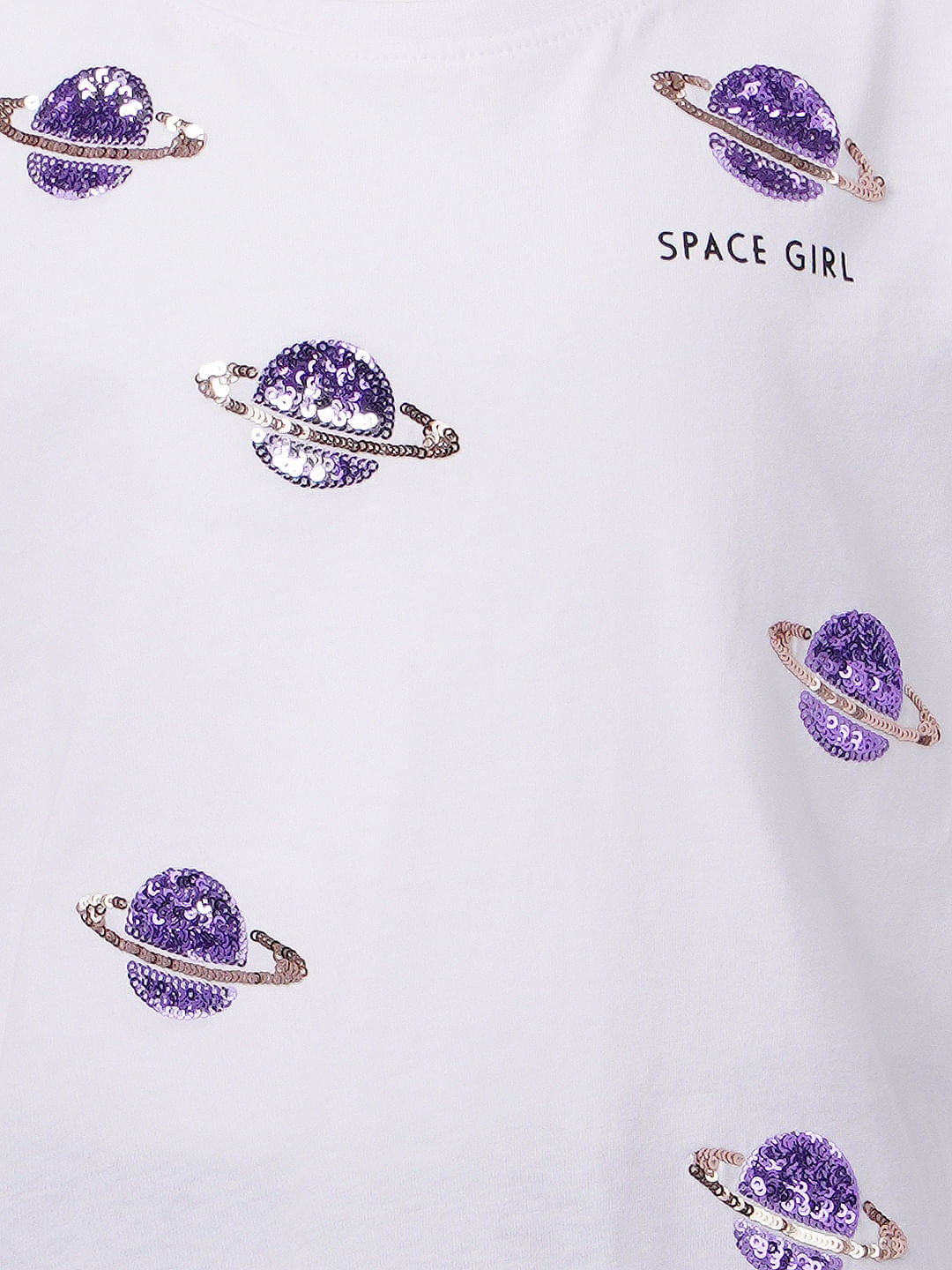 White Embroidered T-Shirt