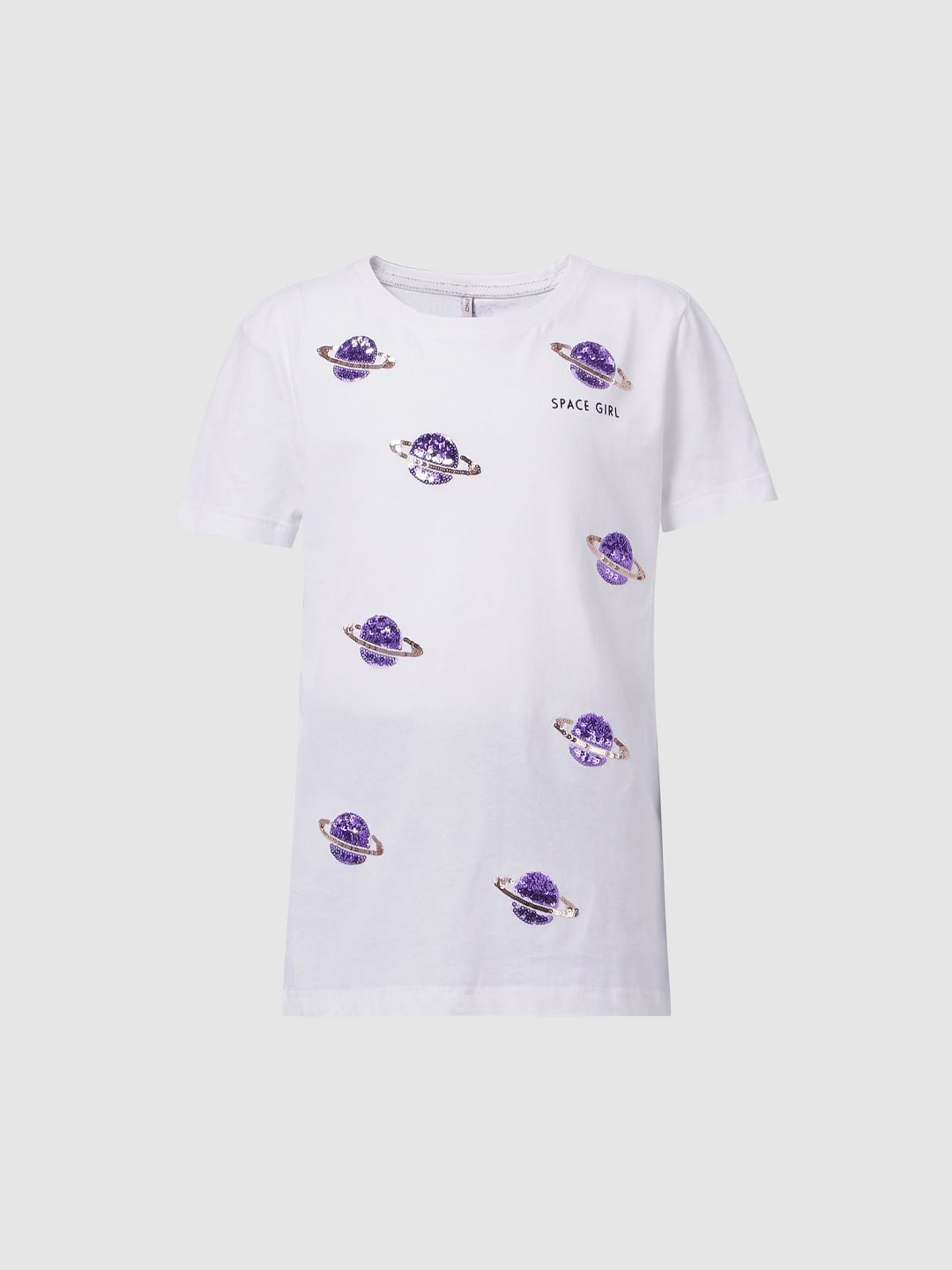 White Embroidered T-Shirt