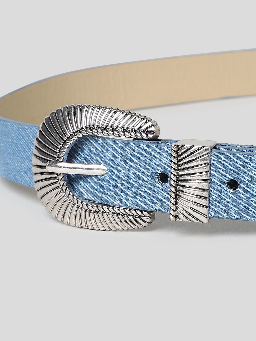 Light Blue Denim Jeans Belt