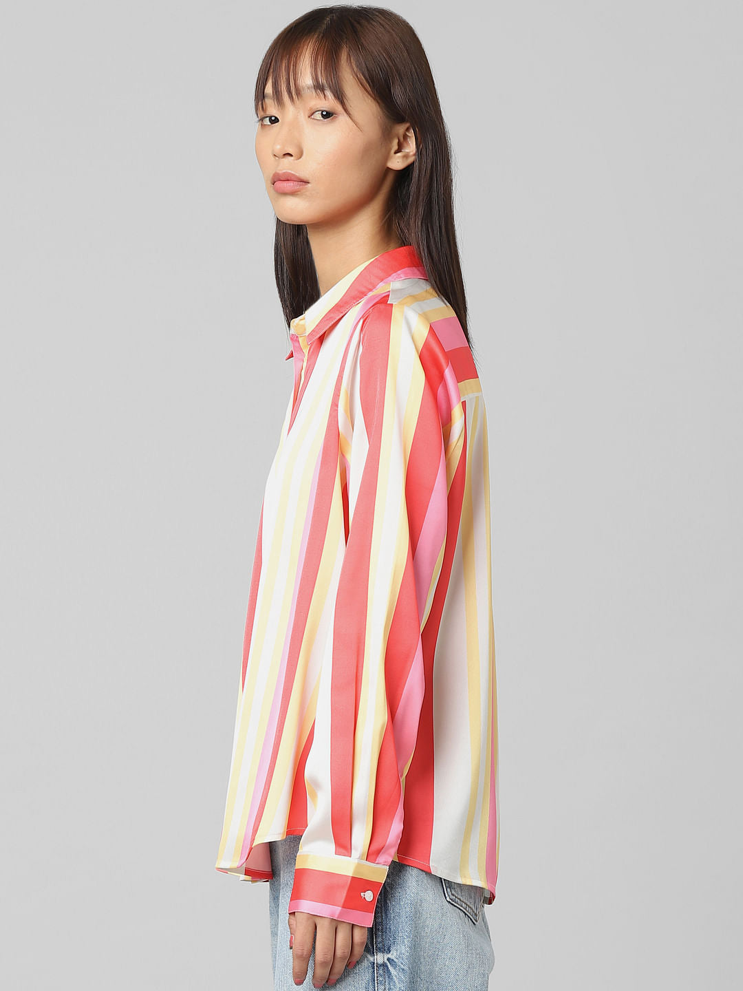 Pink Colourblocked Shirt