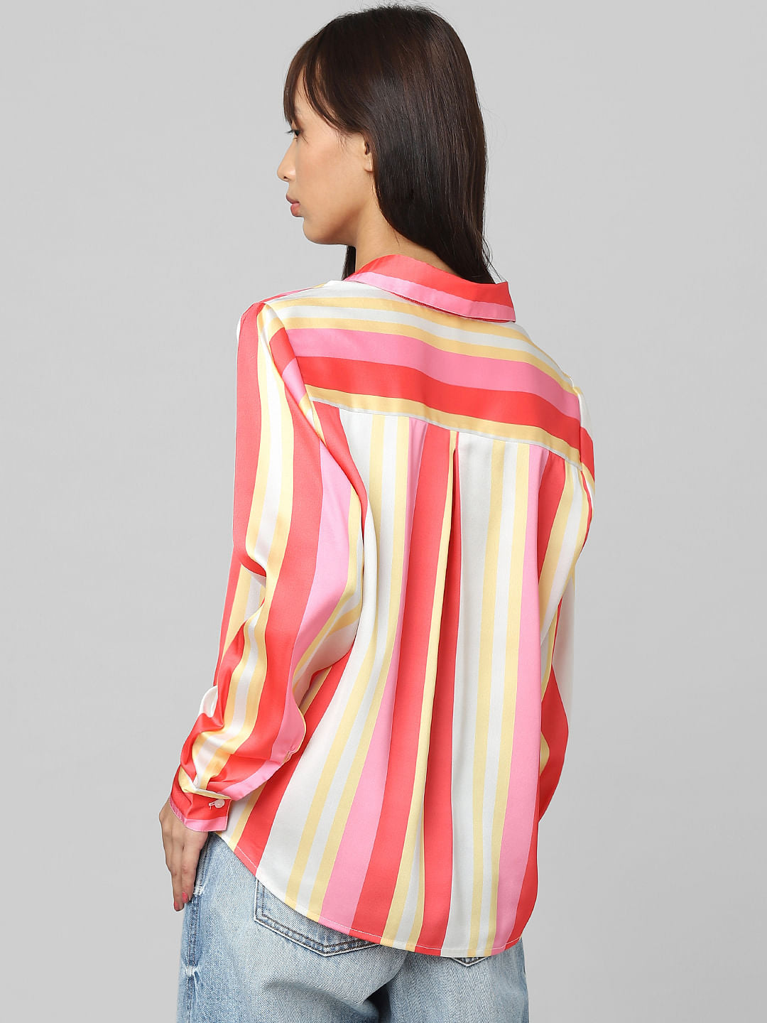 Pink Colourblocked Shirt