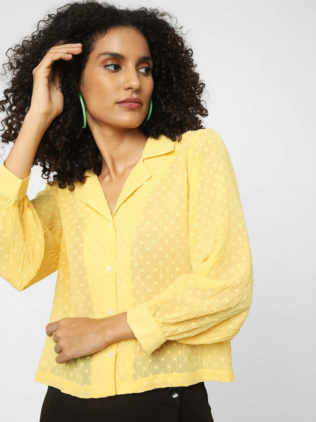 Yellow Printed Shirt