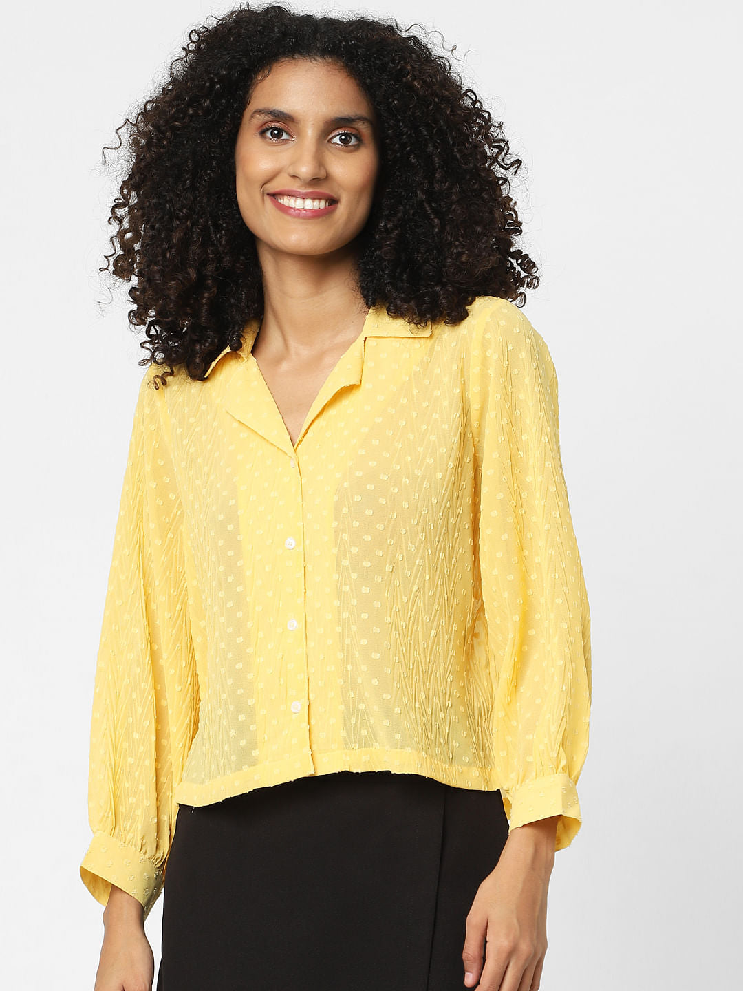 Yellow Printed Shirt