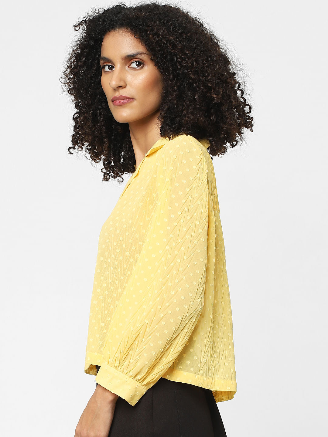 Yellow Printed Shirt