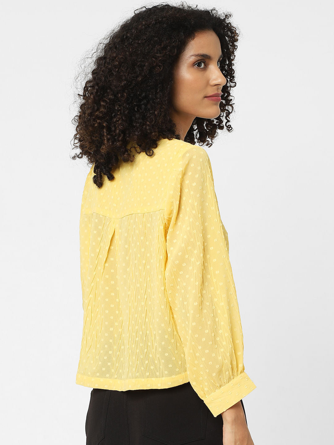Yellow Printed Shirt
