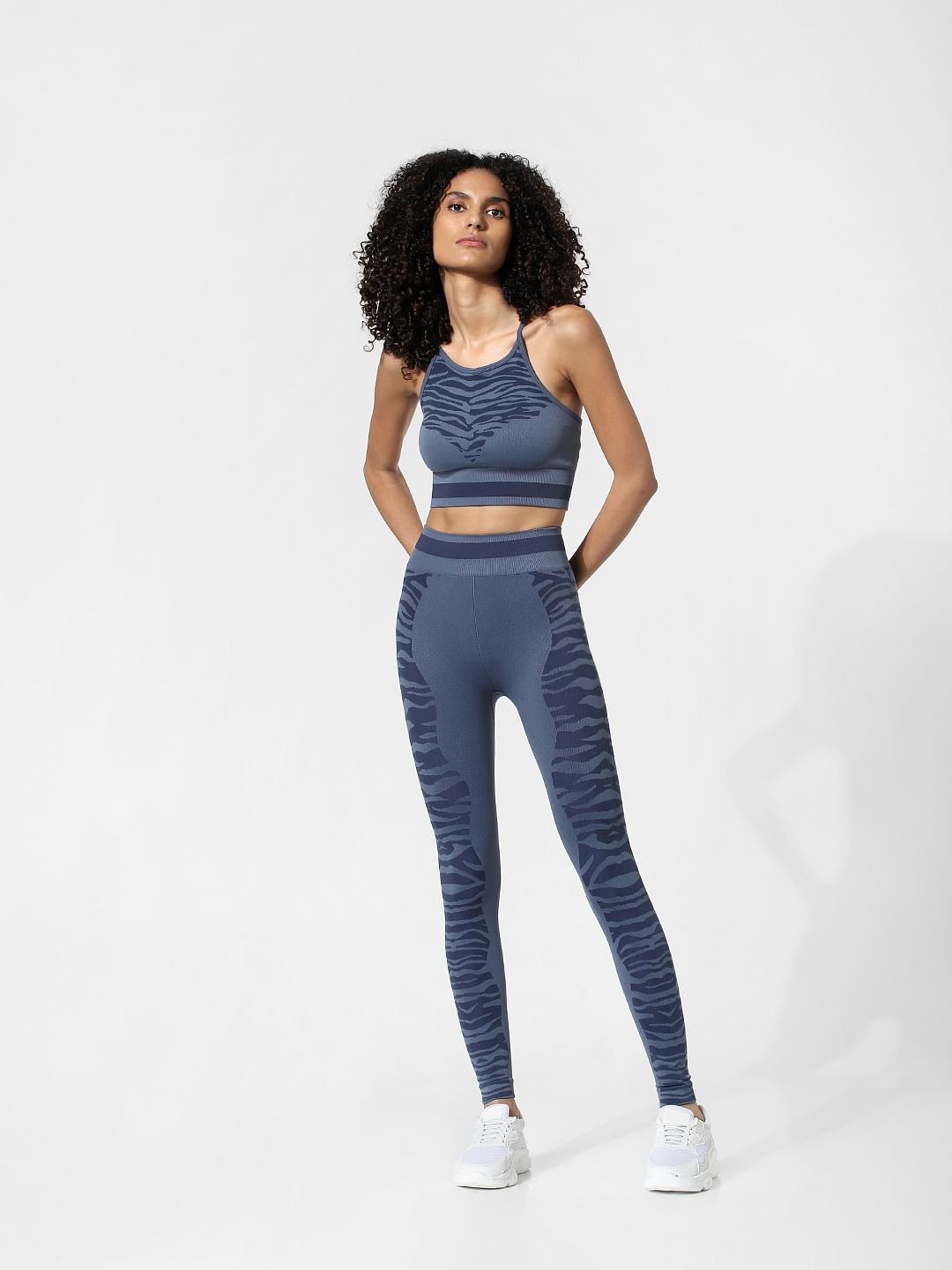 Blue Printed Training Top