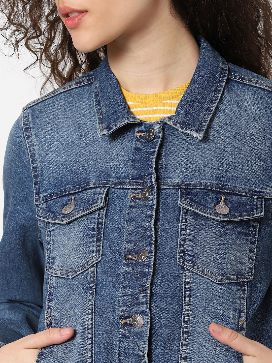 Blue Washed Denim Jacket