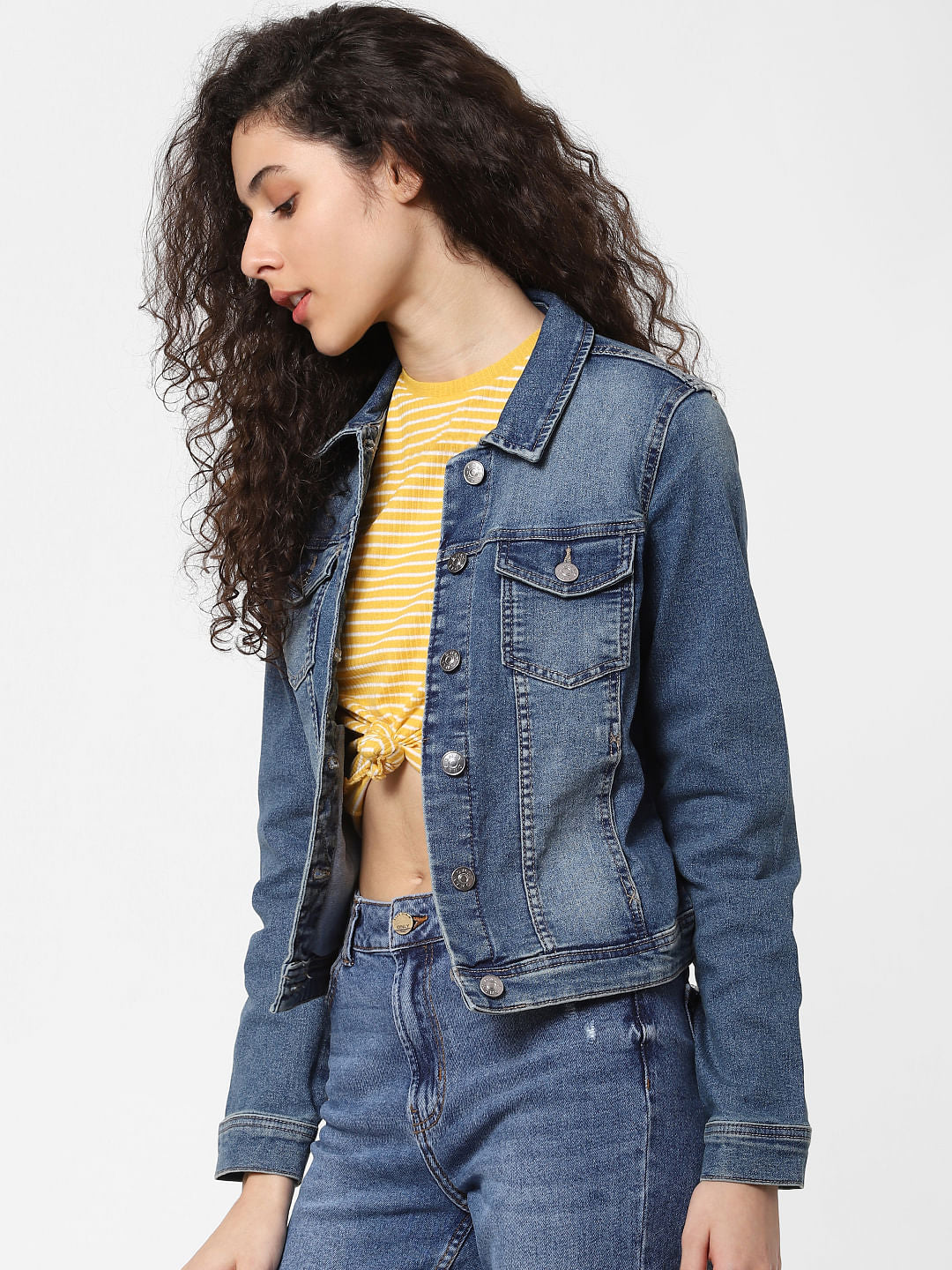 Blue Washed Denim Jacket
