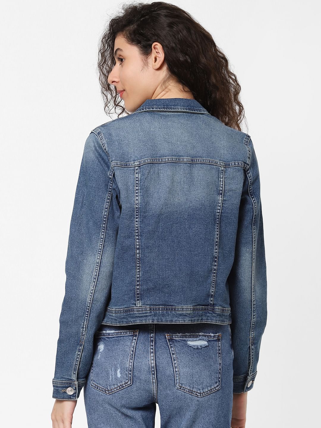 Blue Washed Denim Jacket