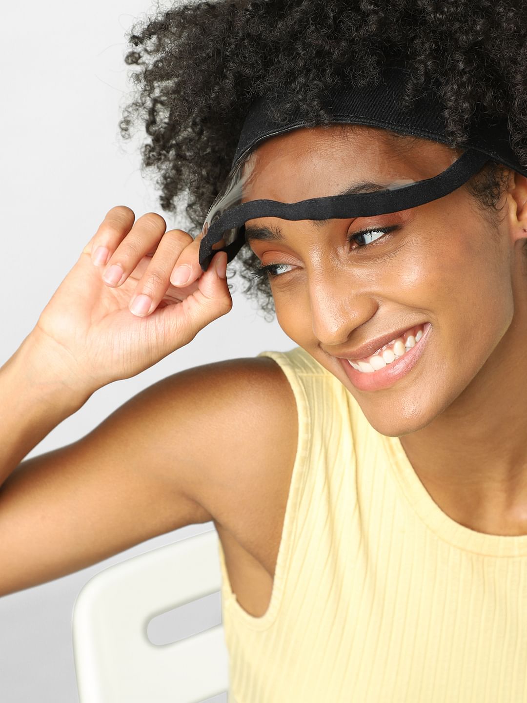 Black Transparent Sun Visor