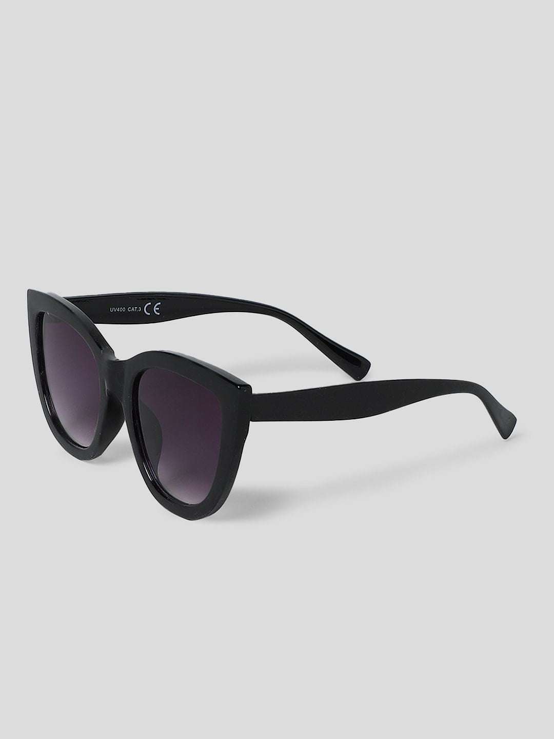 Black Cat-Eye Sunglasses