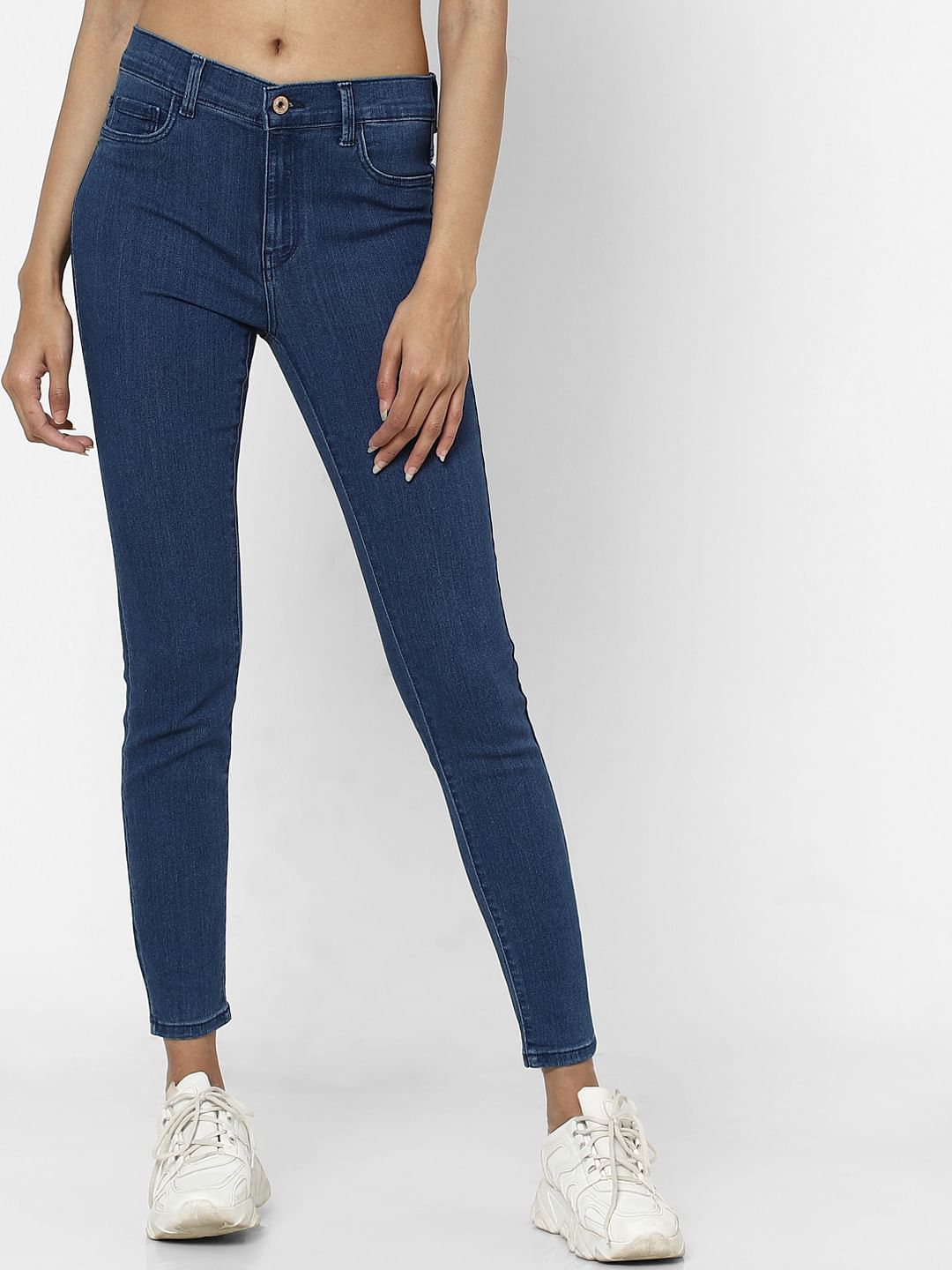 Blue High Rise Jeggings