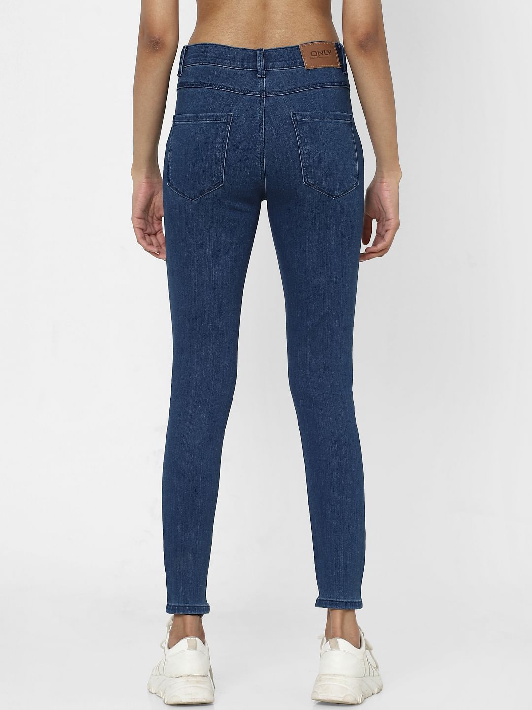 Blue High Rise Jeggings