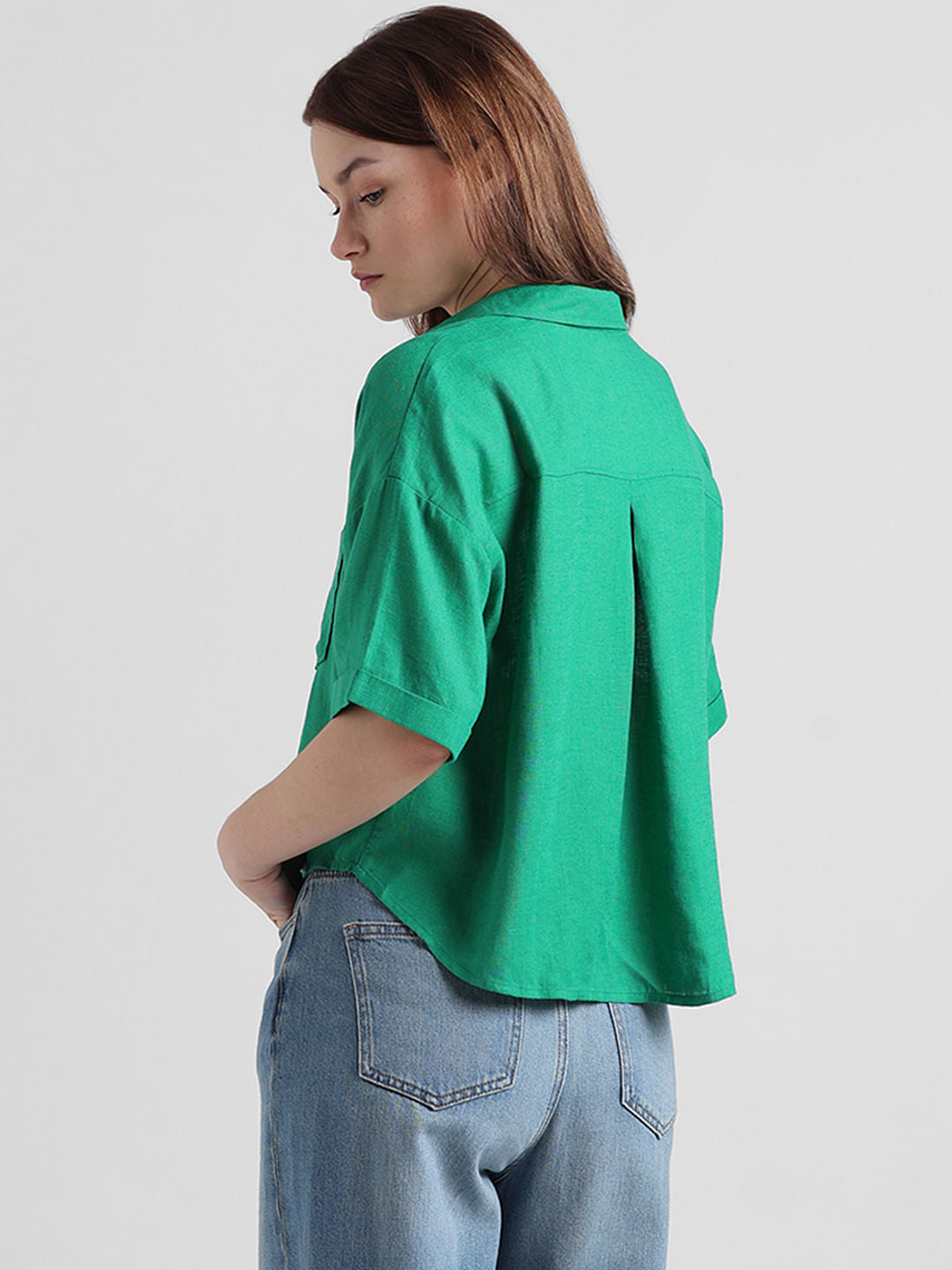 Dark Green Short Sleeves Shirt