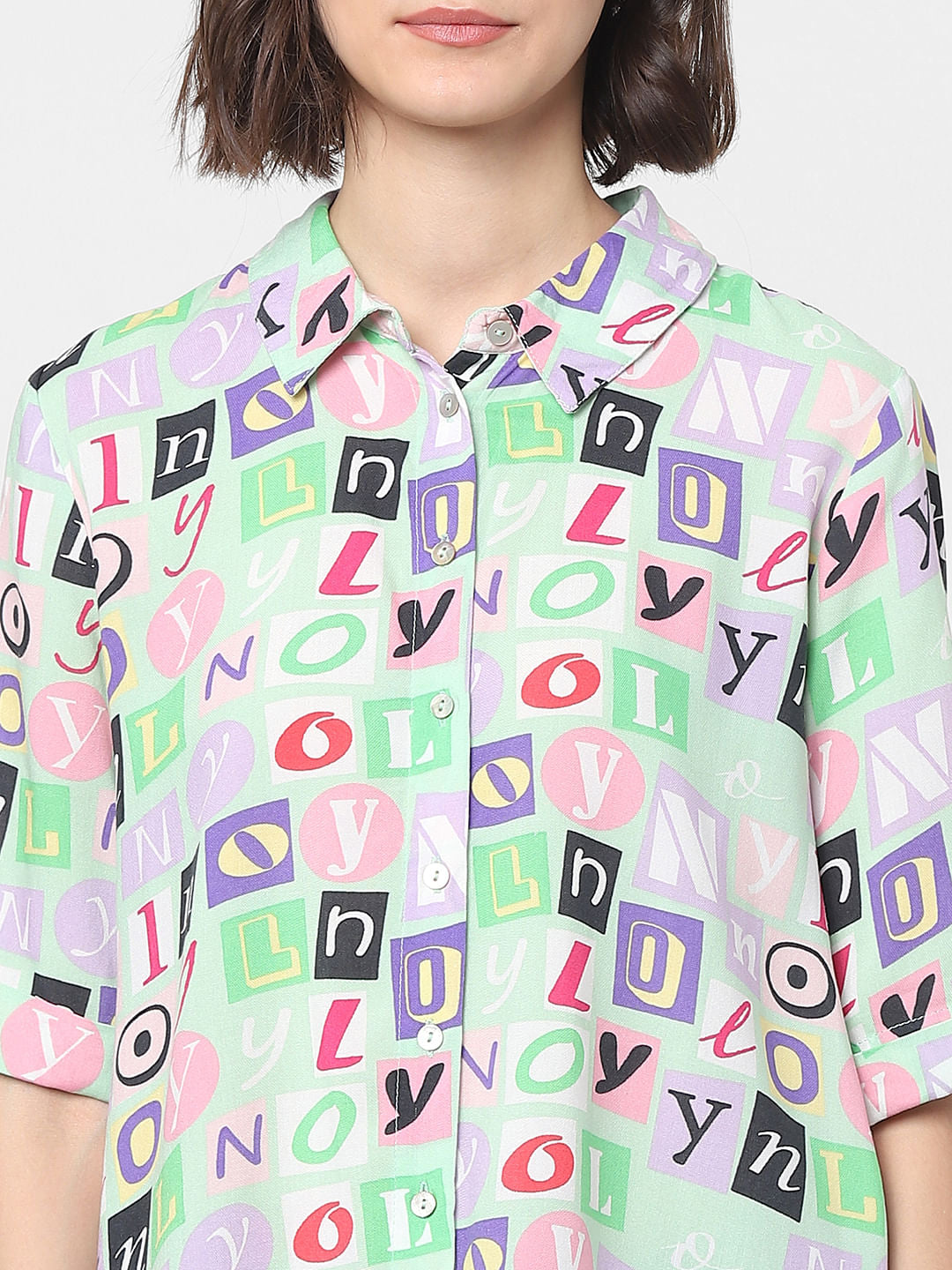 Multi-Coloured Graphic Print Shirt