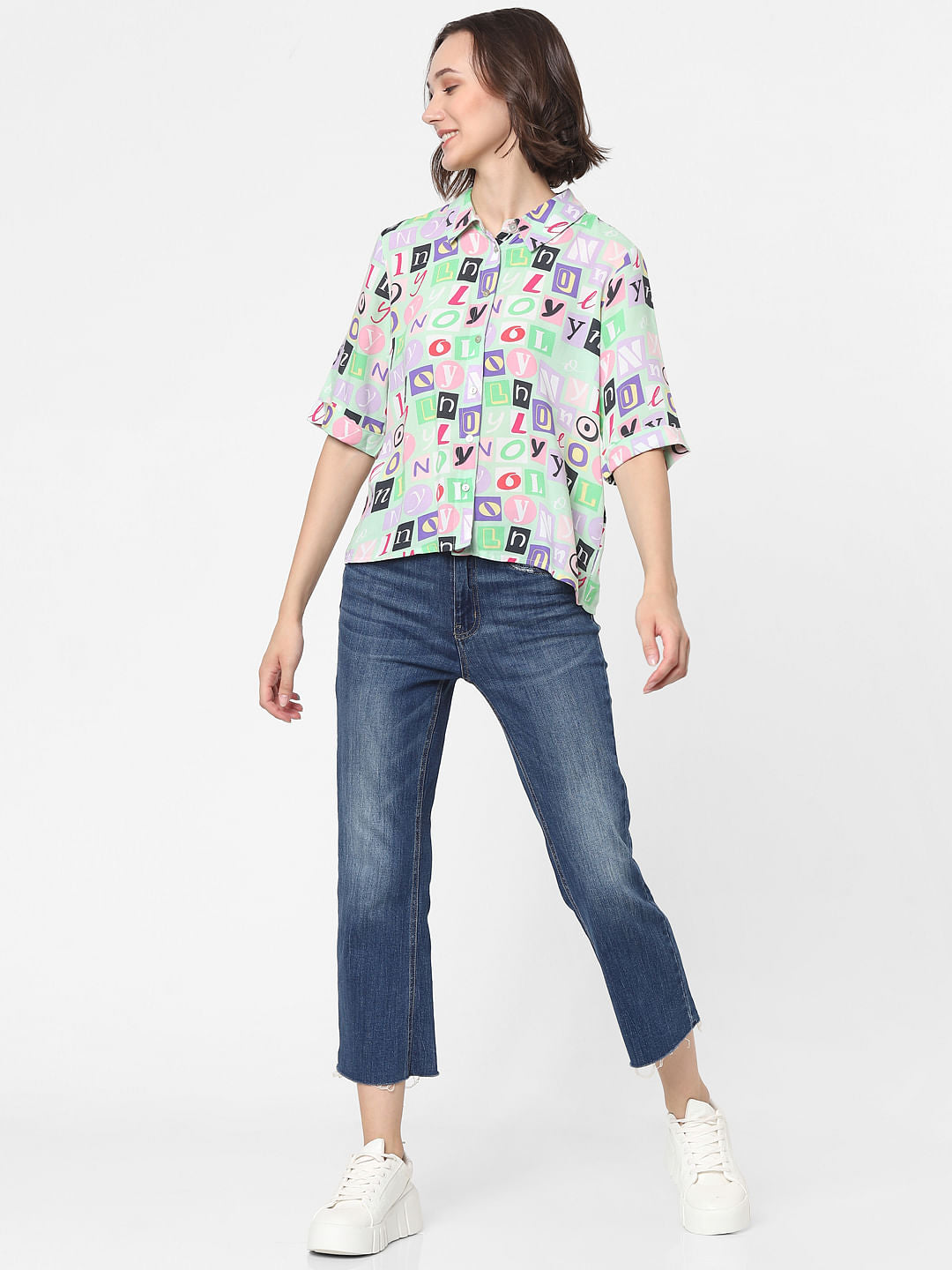 Multi-Coloured Graphic Print Shirt