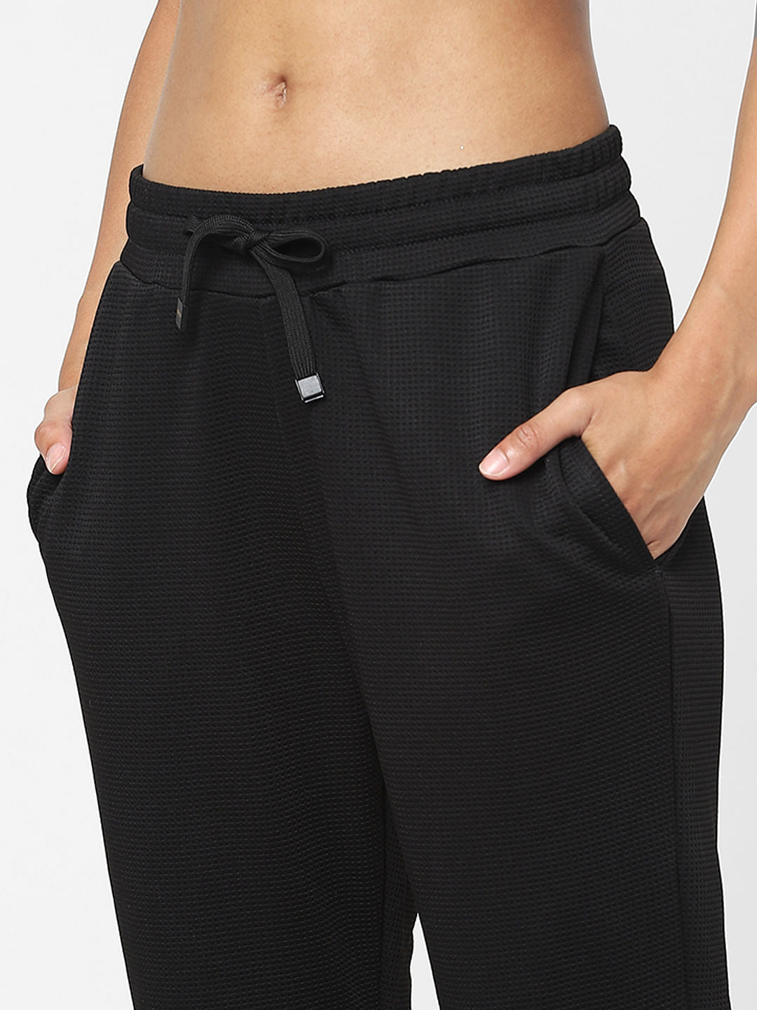 Black Mid Rise Sweatpants