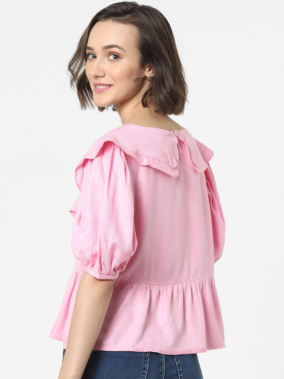 Pink Peplum Top