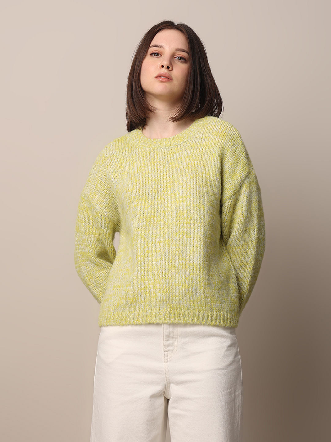 Green Printed Pullover