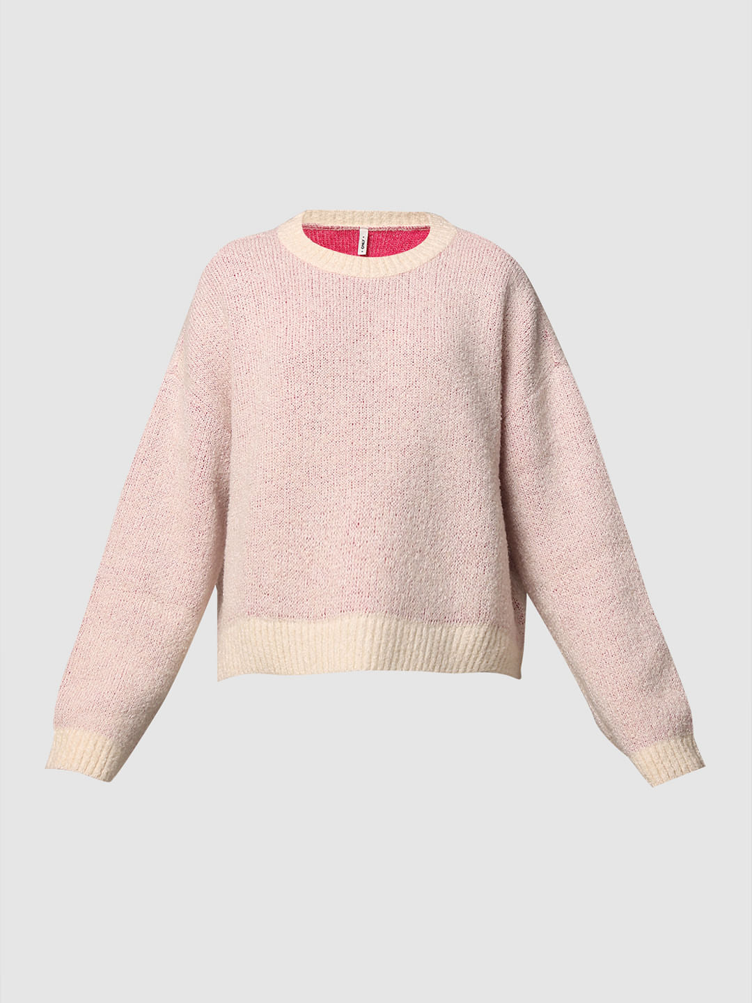 Pink O-Neck Pullover