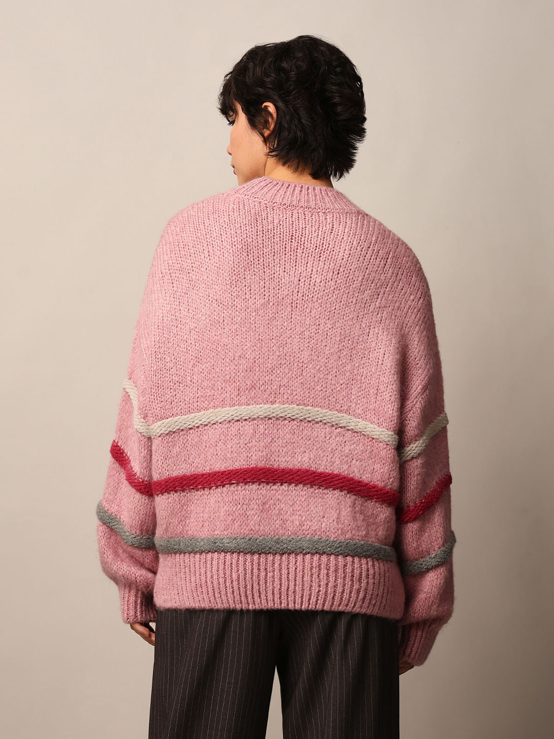 Pink Oversized Pullover