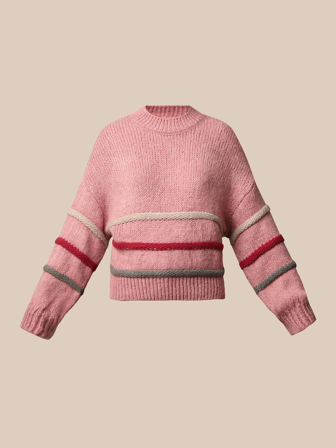 Pink Oversized Pullover