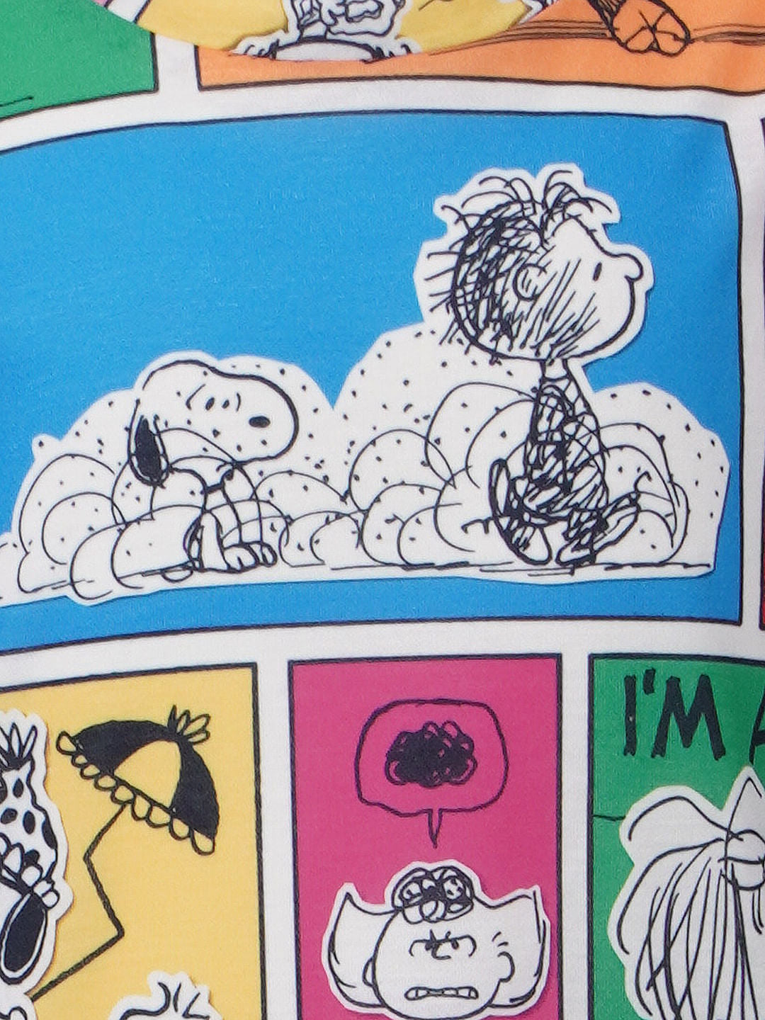 X Peanuts Multi-Coloured Graphic Print T-Shirt