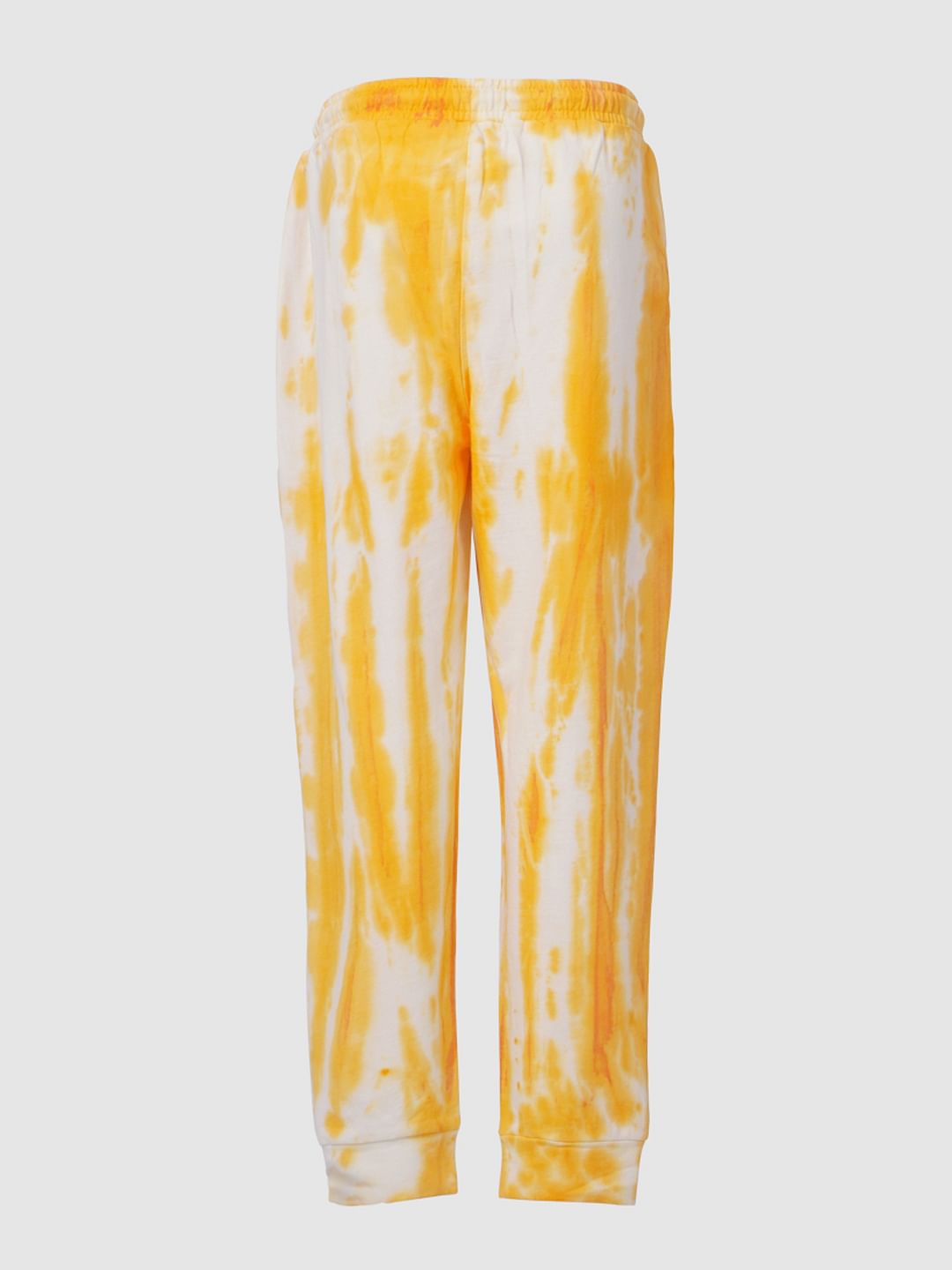 White & Orange Tie Dye Co-Ord Sweatpants