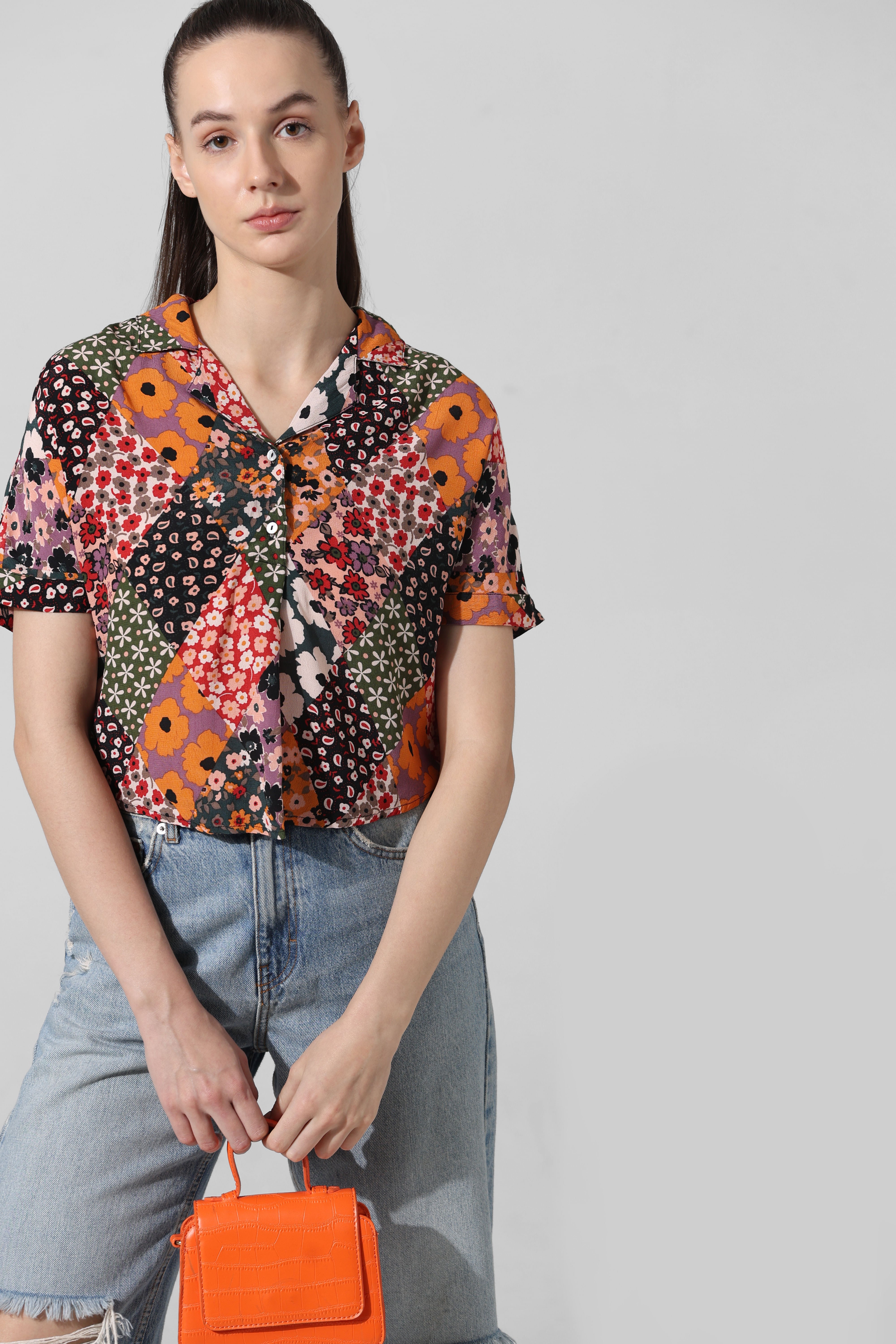 Black Printed Resort Shirt