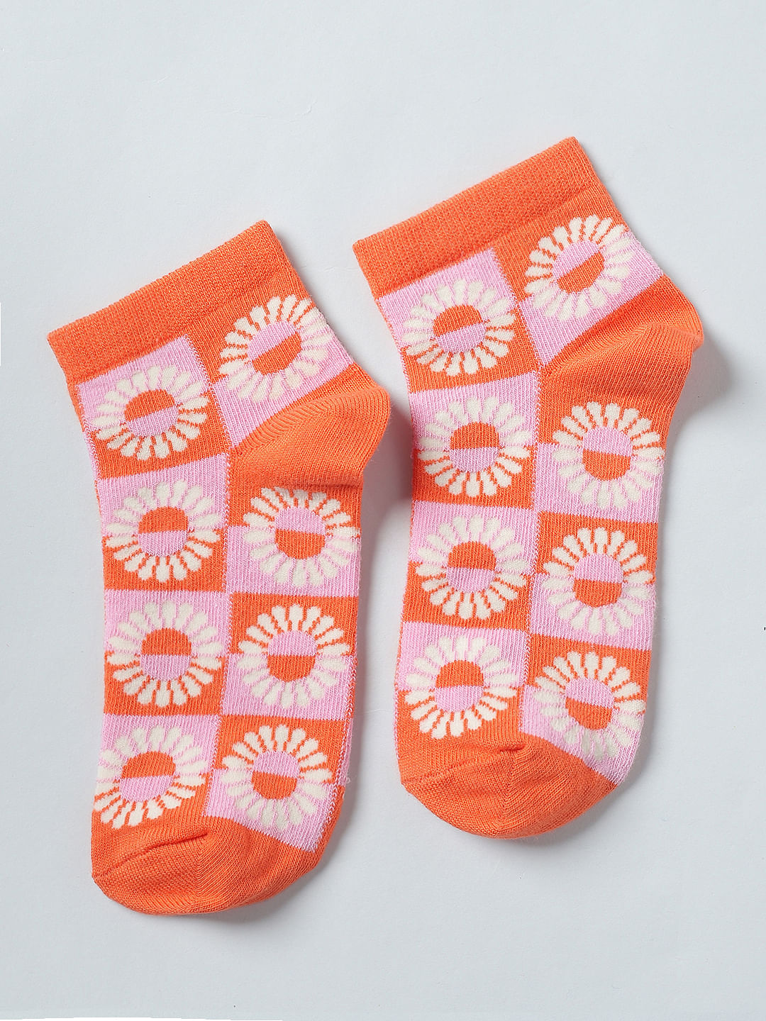 Pack Of 2 Printed Ankle Length Socks