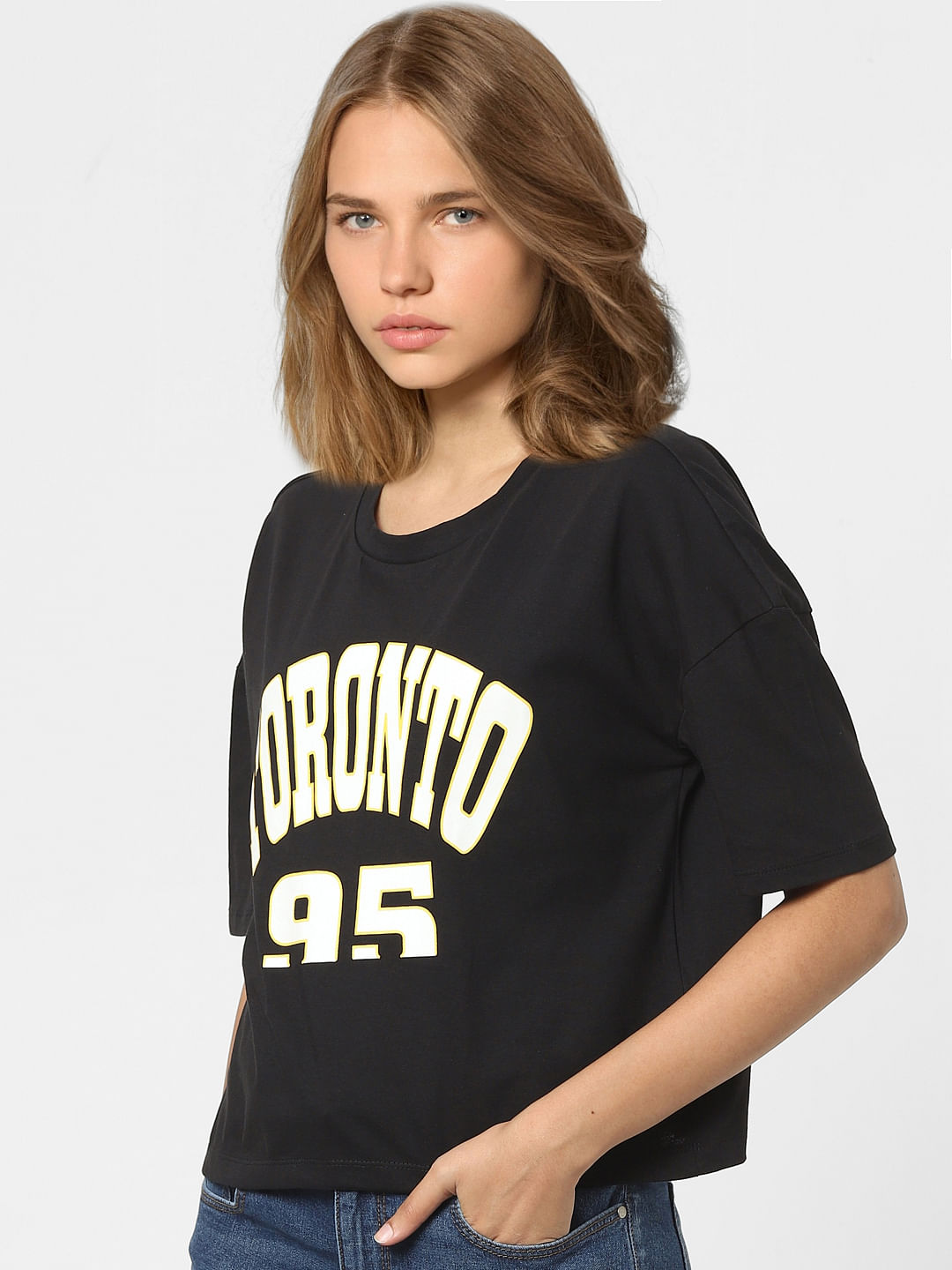 Black Graphic Print T-Shirt