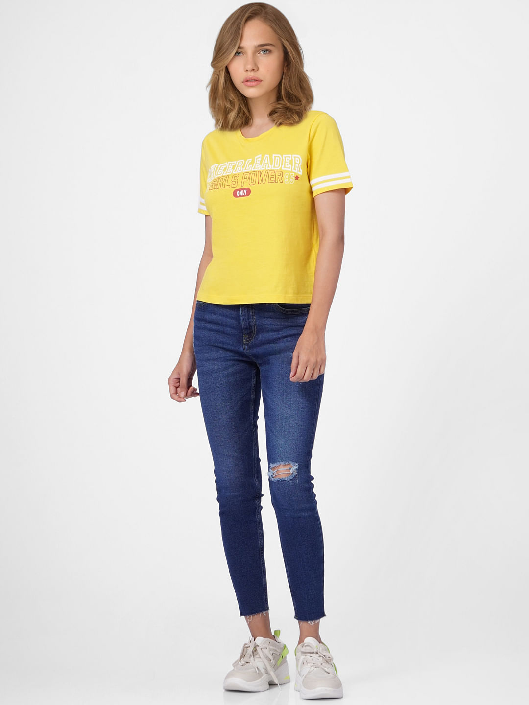Yellow Graphic Print T-Shirt