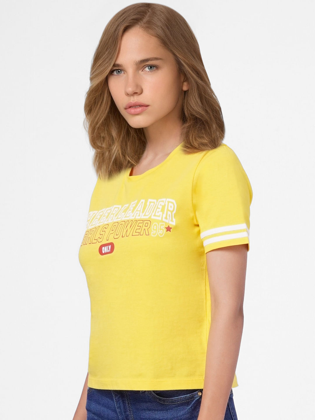 Yellow Graphic Print T-Shirt