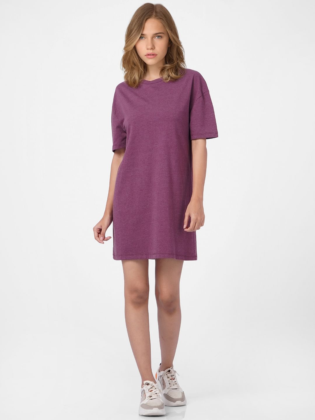 Purple T-Shirt Dress
