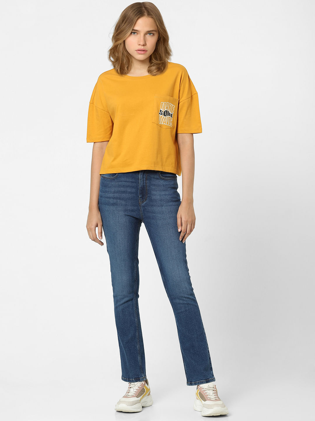 Brown Cropped T-Shirt