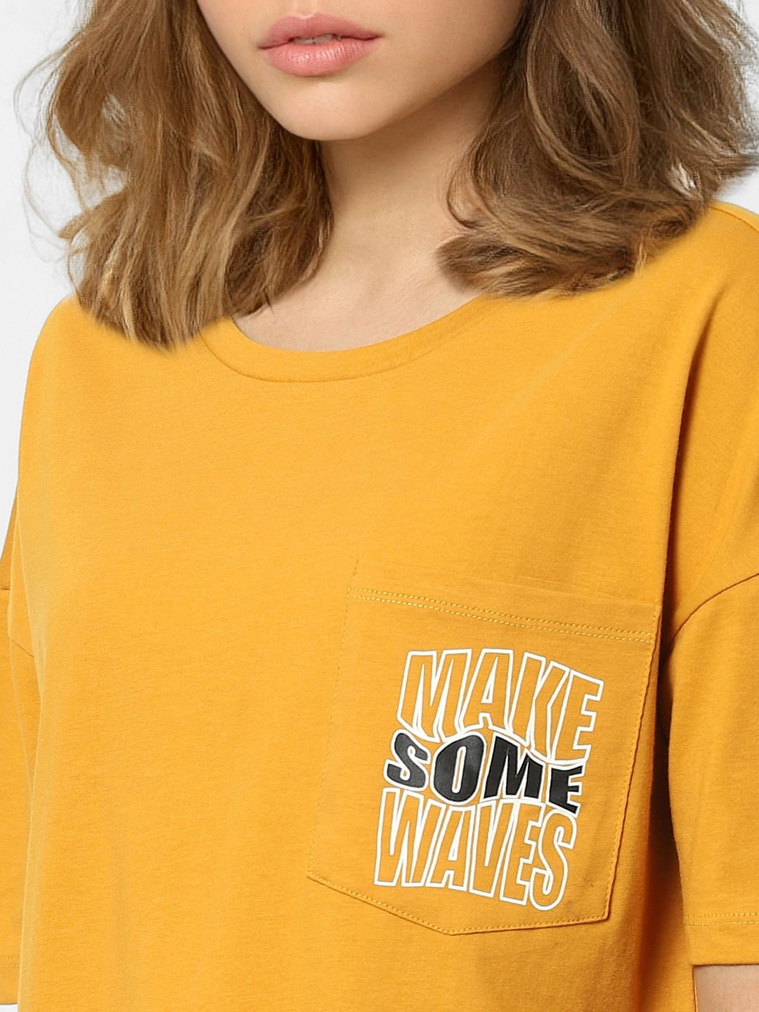 Brown Cropped T-Shirt