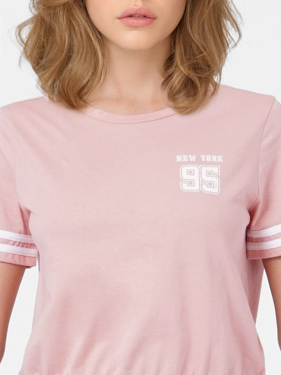 Pink Cropped T-Shirt
