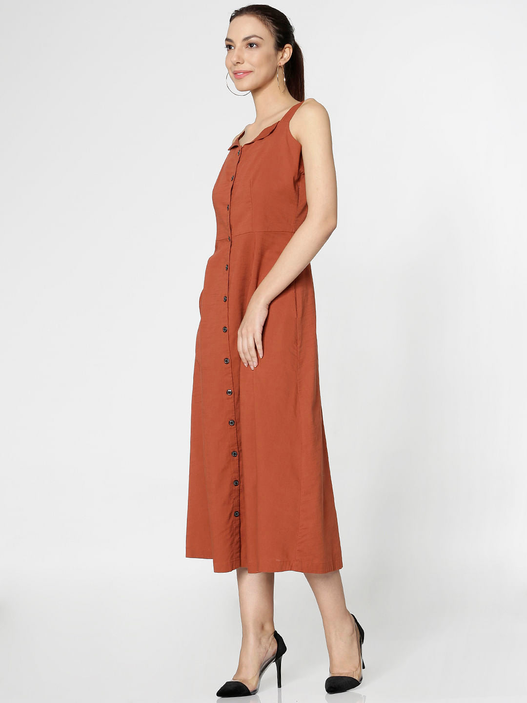 Brown Midi Dress