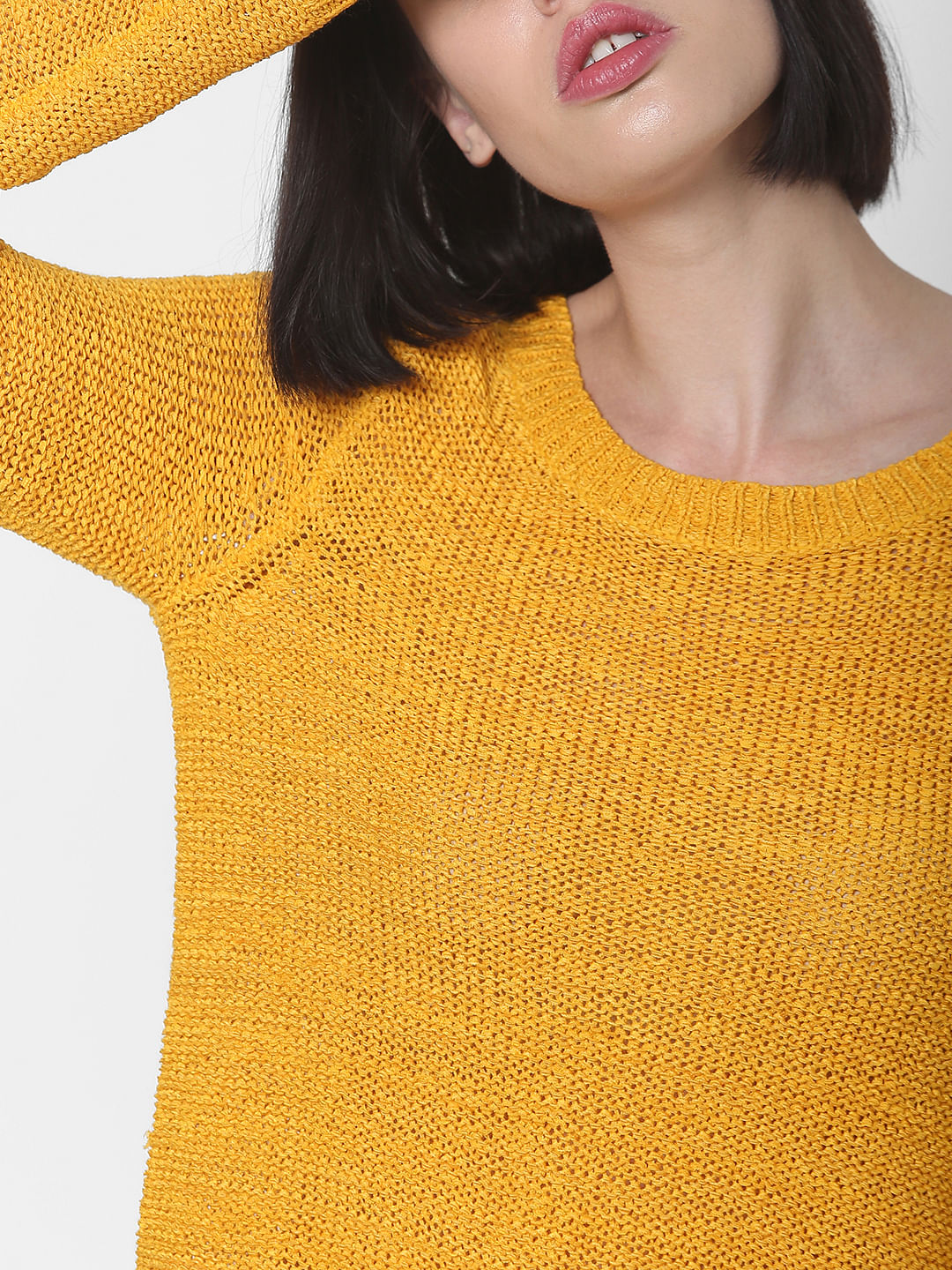 Yellow Fitted Pullover