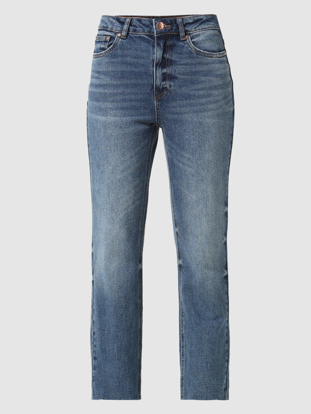 ONLY Blue Regular Fit Washed Jeans