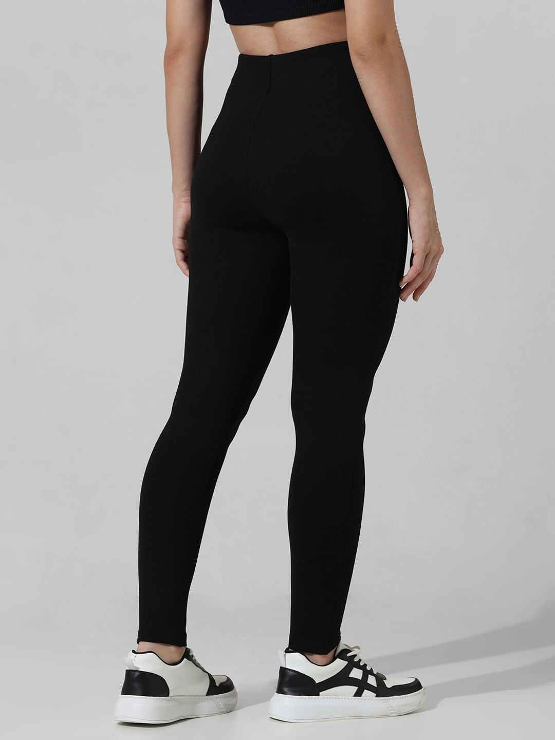 Black High Rise Skinny Fit Leggings