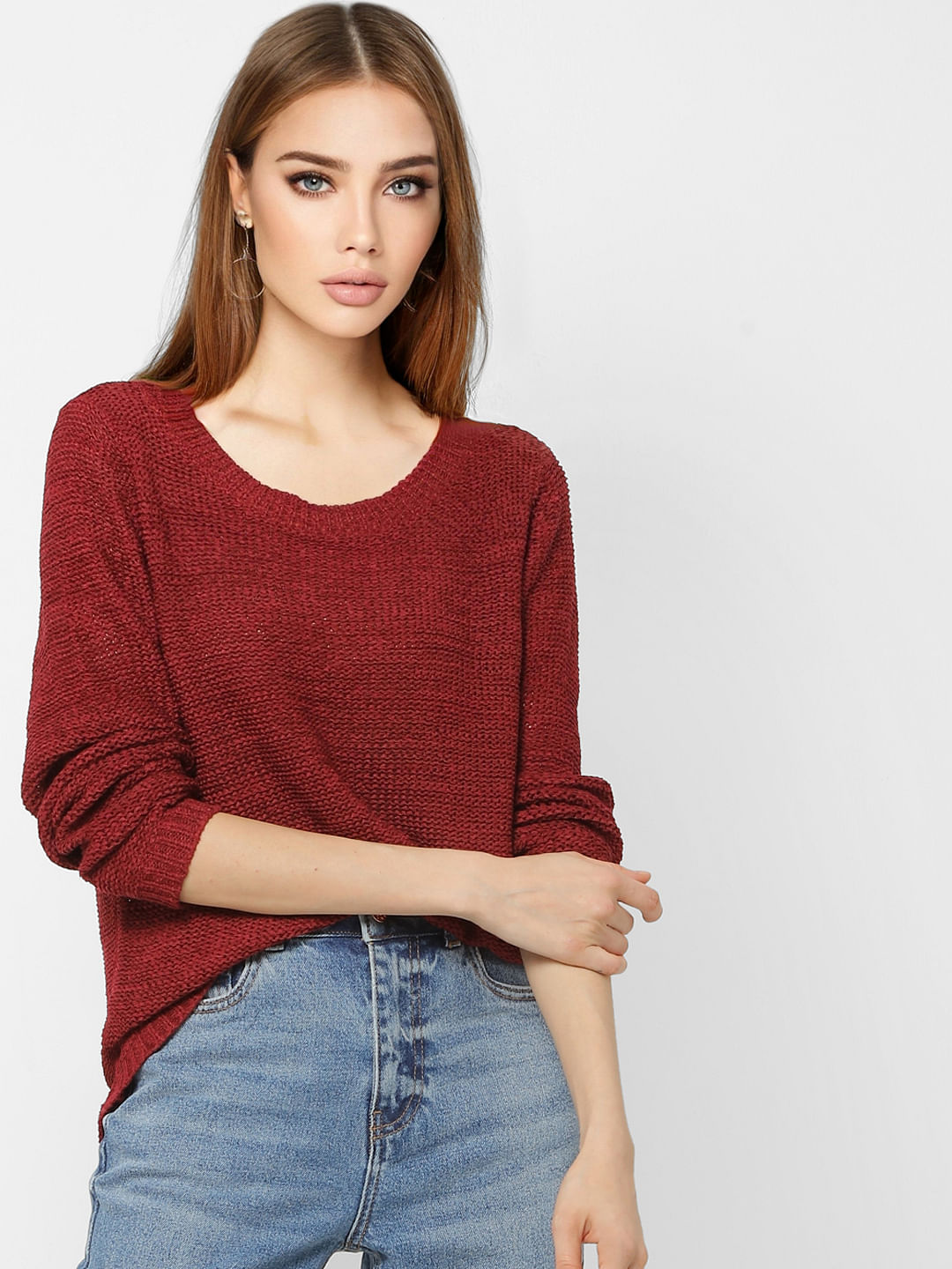 Dark Red Pullover